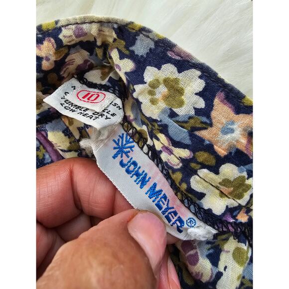 John Meyer Women's Vintage Midi Skirt Floral size 10 - Picture 7 of 9